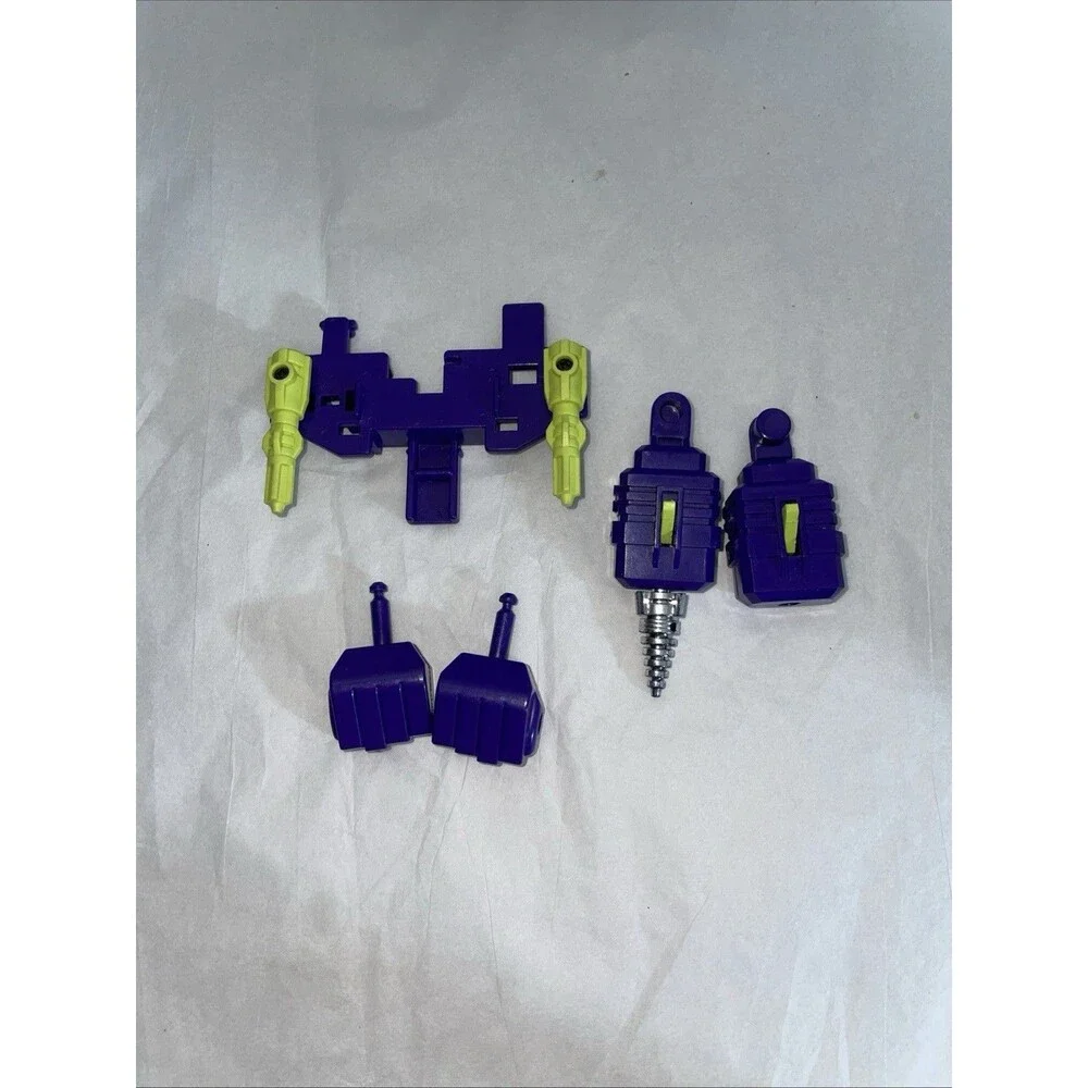 Vintage 1985 G1 Transformers Constructicon Devastator Purple Accessories Lot EUC